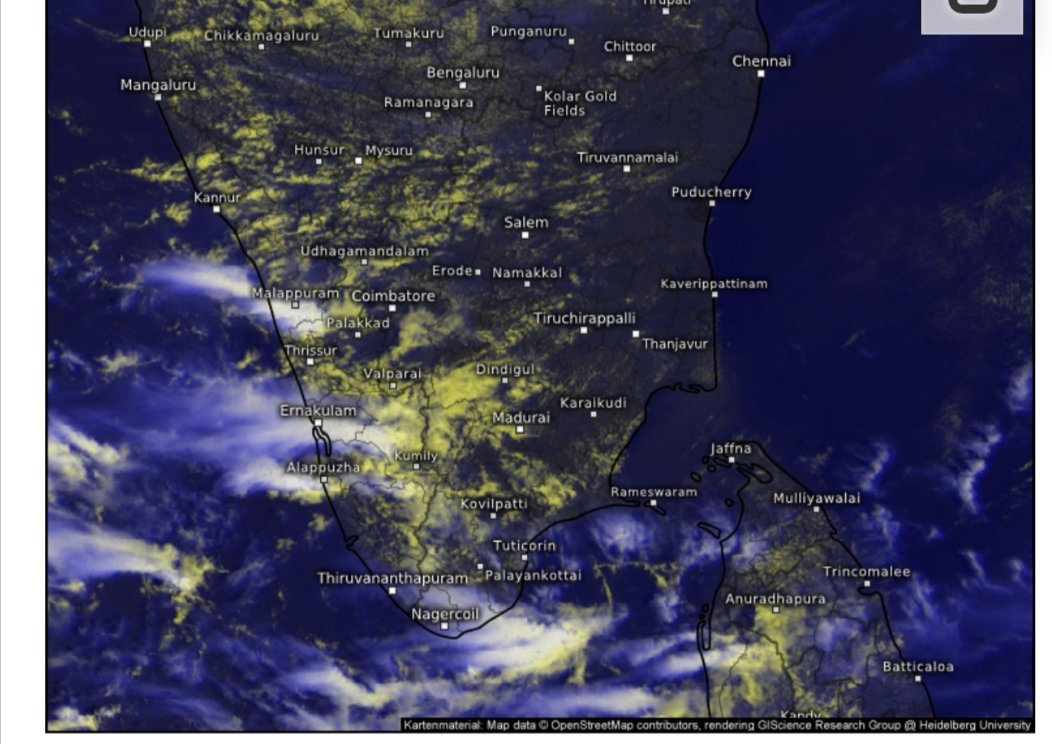 TStormchaserrr's tweet photo. Once again today the action is restricted to #Kerala currently bands seen over #Malapuram #Azhapuzha #Ernakulam more rains possible in south #Kerala and south #tn ,#Chennai will see long dry spell ! @MasRainman @BharathB2006 @ChennaiRains @chennaisweather @Evkwf_18 @Vihas02 https://t.co/QarEZnRTsv