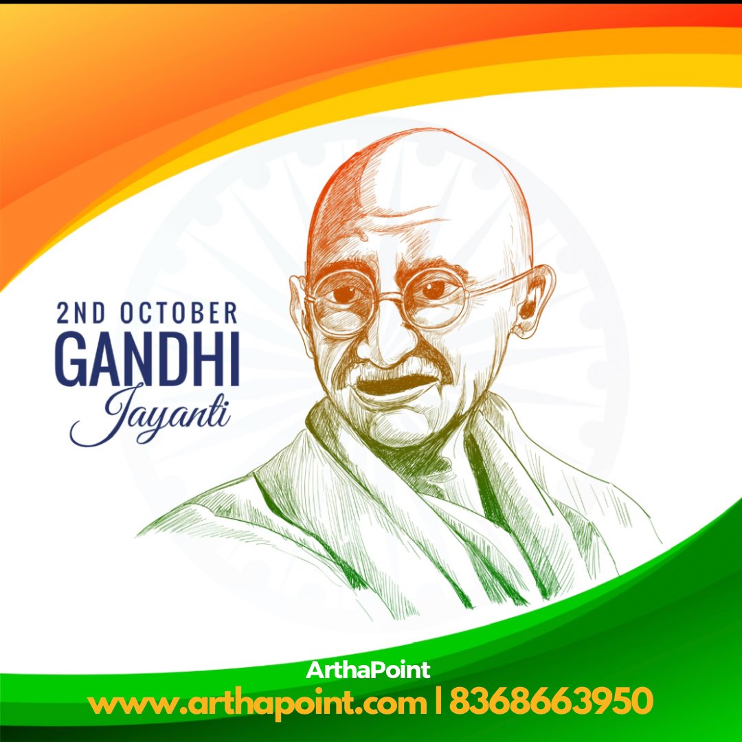 arthapoint's tweet photo. Gandhi Jayanti reminds us that even the simplest actions can bring about great change.

#arthapoint #gandhijayanti https://t.co/CWplrjYw0w