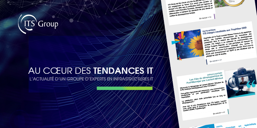 ITSGroupSA's tweet photo. [#Newsletter] 📢 L'édition de septembre est disponible ! 🔔 📰
Certification Gold EcoVadis, Tophées des ODD, SucessStory... Découvrez toutes nos actus #IT dans notre dernière #newsletter 👇
https://t.co/oJbxMIX9KZ

#news #actualités #infos #ITSGROUP #IT #expert #informatique https://t.co/0x8OWZytuu