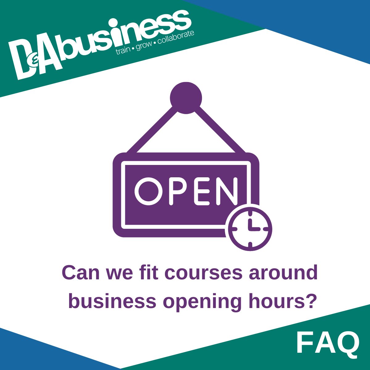 Can we fit courses around business opening hours? 🕑 Yes! We offer bespoke courses, at times that suit your business! 👍 Discuss your requirements with our Business Partnerships Team ⬇️ pulse.ly/o5s6pf64bd #BusinessGrowth #Upskilling #BespokeTraining