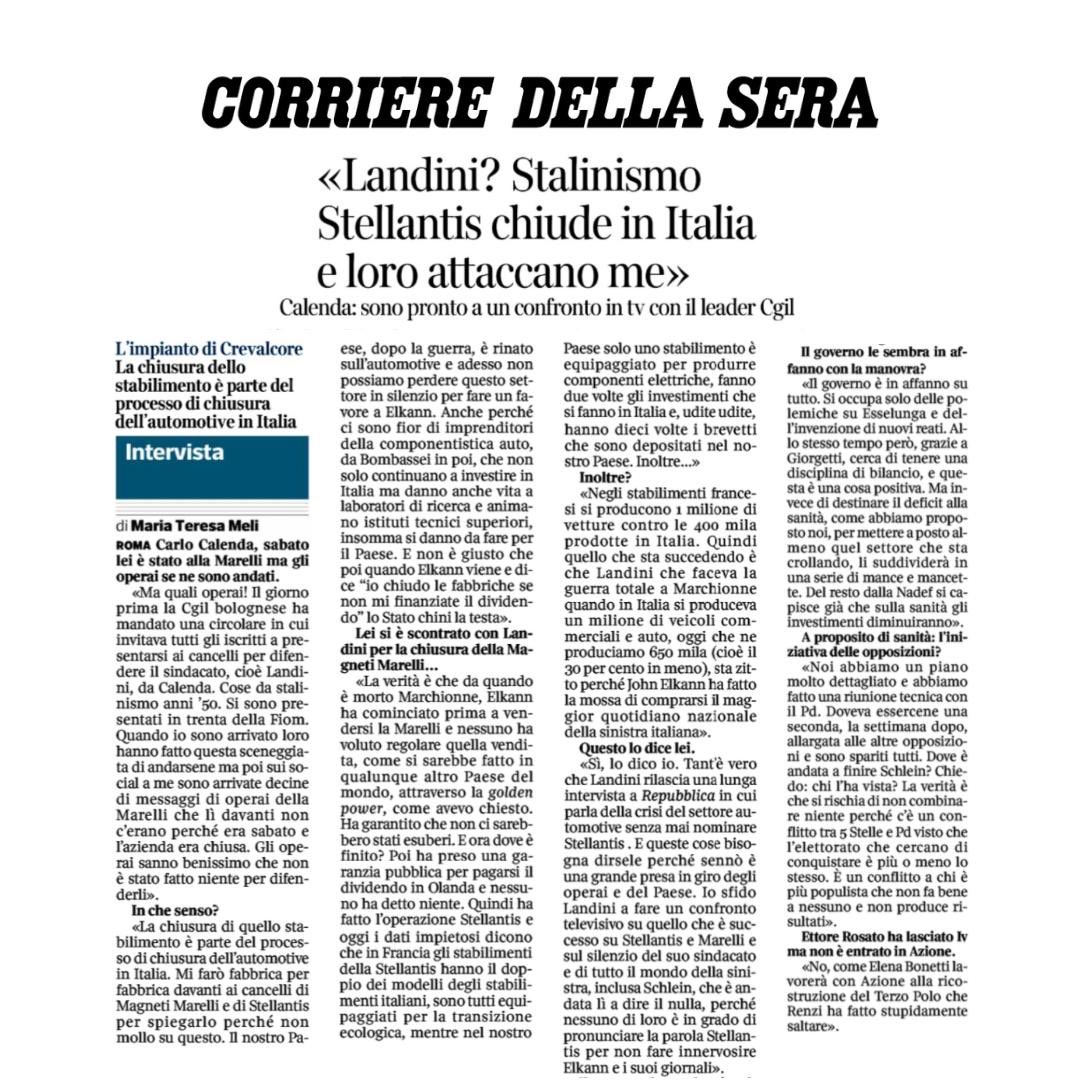 Carlo Calenda tweet media