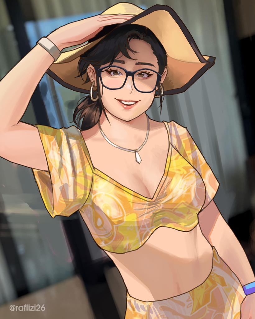 It's getting too hot here where i live, bit uncomfortable to work when it's near 40°C outside but i never getting tired of drawing her