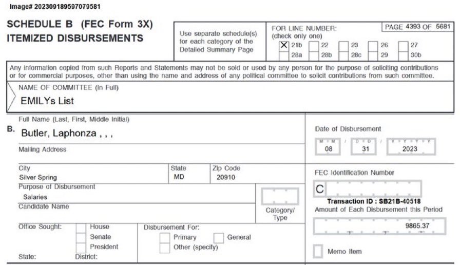 robbystarbuck's tweet photo. Her FEC filing 31 days ago lists Maryland as her residence and yet Gavin Newsom is naming Laphonza Butler to be a United States Senator representing a state she doesn’t even live in. However corrupt you think politics is, multiply it by a 1,000,000. https://t.co/bQ2RVwGFYn