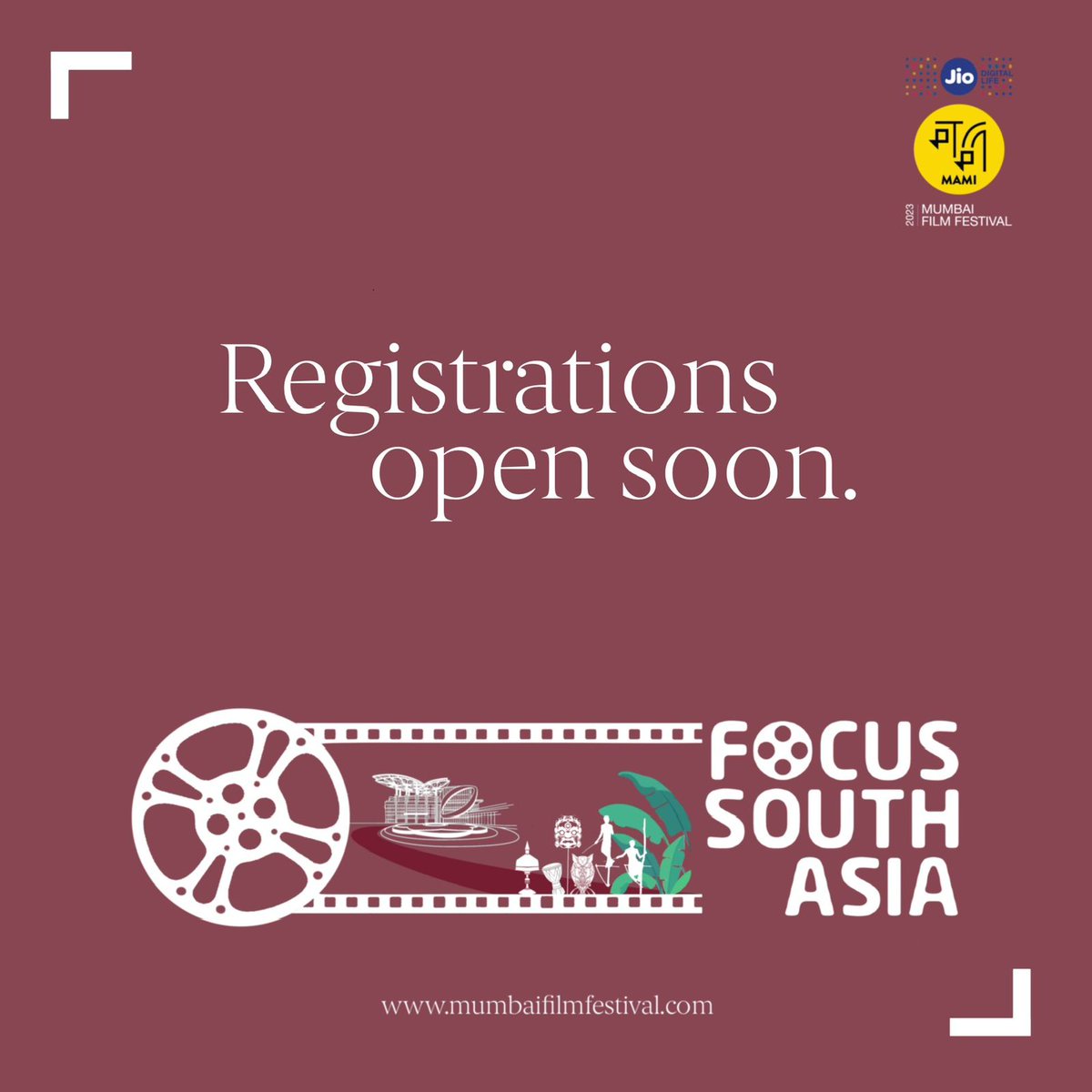 Hold tight, Jio MAMI enthusiasts! Our registrations will open soon. We are excited to bring you the best of world cinema, international filmmakers, masterclasses, panels, and the infectious film festival vibe with a South Asia twist. Stay tuned!