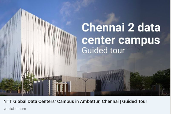 nttdata_inc's tweet photo. Discover the state-of-the-art campus in Chennai to strengthen the existing IT infrastructure in Southern India, with 34.8 MW critical IT load &amp; equipped with 5000+ racks. 

Watch the video: https://t.co/86DVGue7NW 

#NTTIndia #HyperscaleDC #DataCenterTour #NTTGlobalDataCenters https://t.co/vCXYdpsnok
