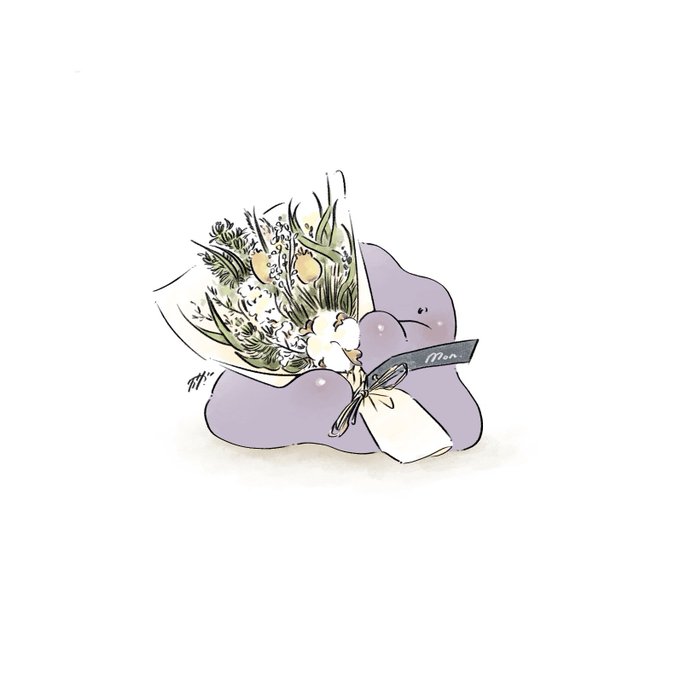 「holding bouquet」 illustration images(Popular｜RT&Fav:50)