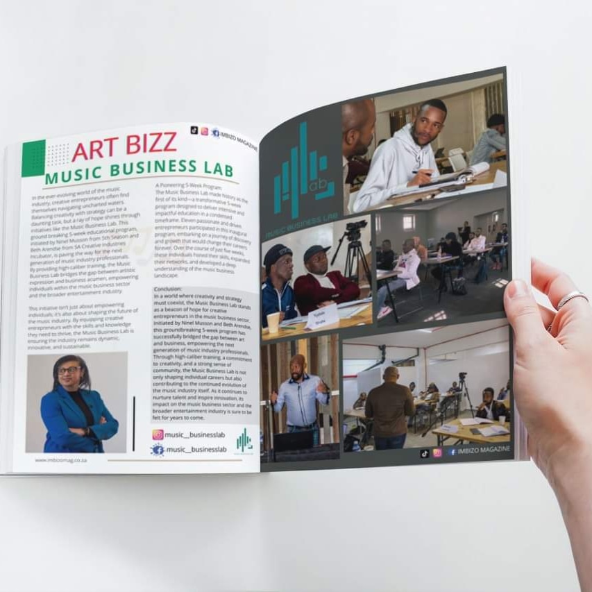 Tbuzz_SA's tweet photo. IMBIZO MAGAZINE ''The Music Business Lab is a unique and valuable program for anyone who is passionate about music and wants to pursue a career in the industry. Initiated by Ninel Musson and Beth Arendse. 

#imbizo
#artbizz
#musicbusinesslab https://t.co/v2xJ9kv5m5