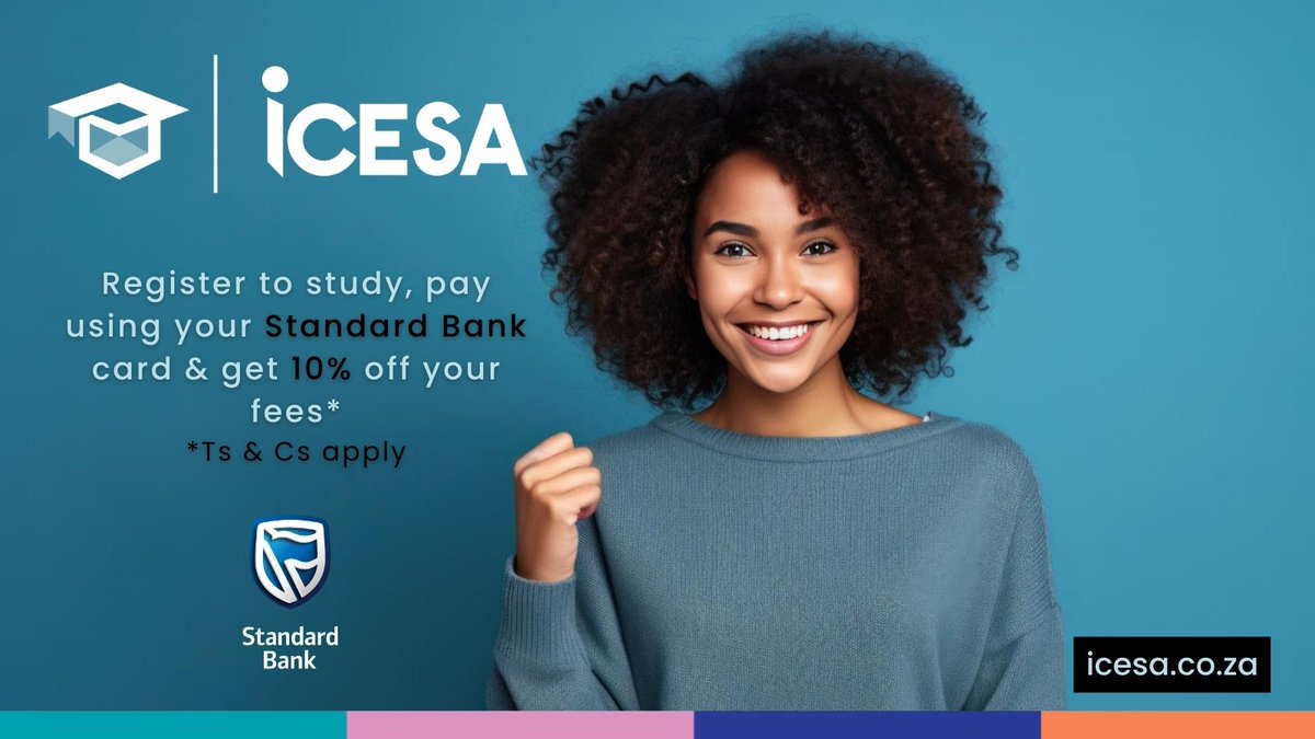 IcesaCollege's tweet photo. Get rewarded for making smart study choices! Start off your educational journey on the right foot! ICESA students can save 10% on fees for the 2024 academic year. Register with us today. https://t.co/zaeW4tDD8U     
#ICESA #Rewards https://t.co/S0B4lExEVD