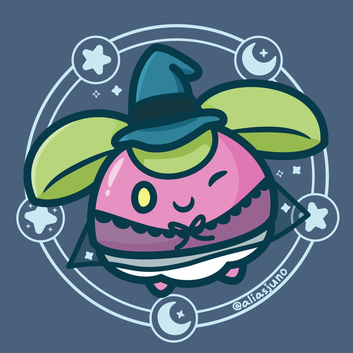 aliasjuno's tweet image. "where is my spooky bounsweet hdu", said @tropkicks 

#pokemon #pkmn #witch #halloween #costume