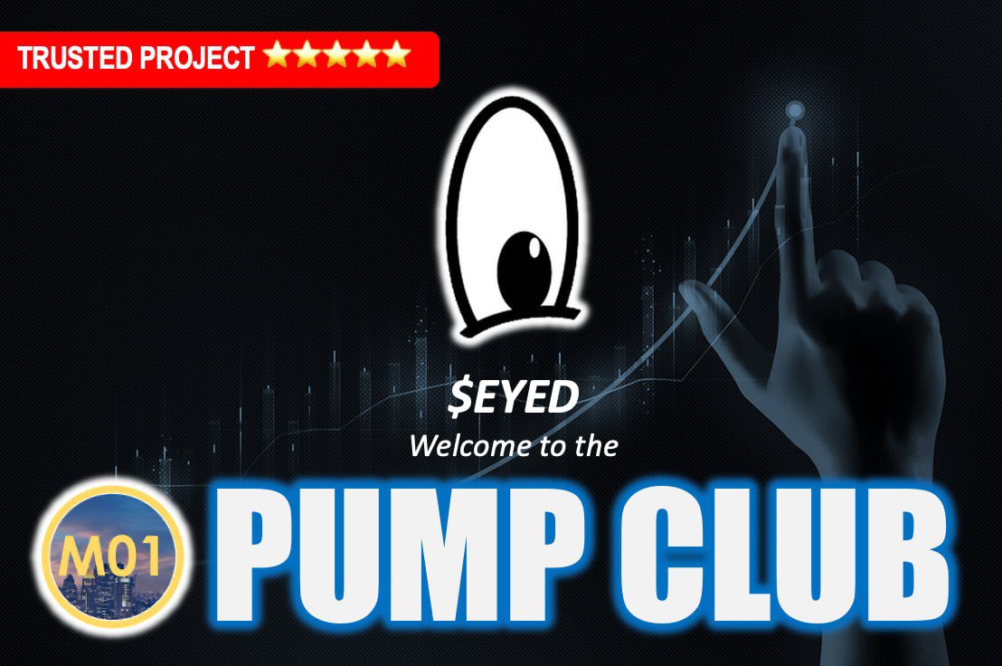🙌Welcome <a href="/eyedcoin/">EYED</a> to the $M01 #pumpclub 

⭐️⭐️⭐️⭐️⭐️5 stars rated project
Legit | Safe | Based team | Low mc | High potential 🚀

📝Announcement
t.me/m01community/2…

🫵Grab a bag of $EYED before the #pump begins 
melega.finance/swap?outputCur…

🧐Learn more
mission1.club/pumpclub
