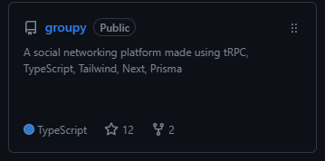 manak_official1's tweet photo. Thank you, @kirat_tw, for your kind words about my open-source project #Groupy. I’m grateful for the positive feedback and will continue to improve the readme. It’s been amazing to see so many people star the project! https://t.co/0Bl76rqDLu https://t.co/gy88V8NKJl