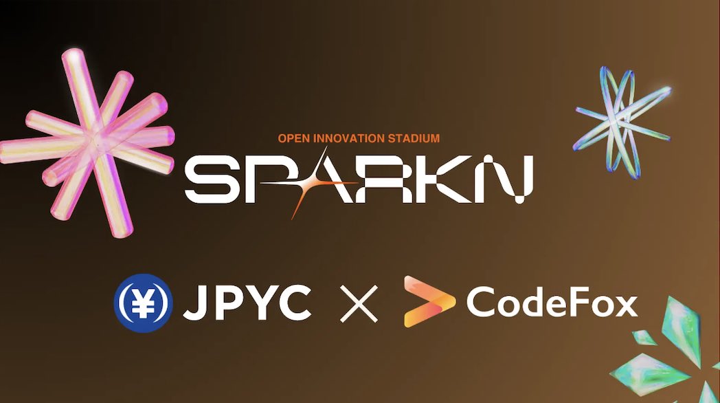jpyc_official's tweet photo. 1/ 日本円ステーブルコイン #JPYC を利用した #SPARKN リリースのお知らせ🎉

JPYC株式会社（代表取締役：岡部 典孝/@noritaka_okabe）は、JPYCを使用して取引される新たなプラットフォーム「SPARKN」がリリースされることをお知らせいたします✨💫

✅SPARKN公式サイト
https://t.co/6yImEJ3tFF https://t.co/hHxYRiKsnQ