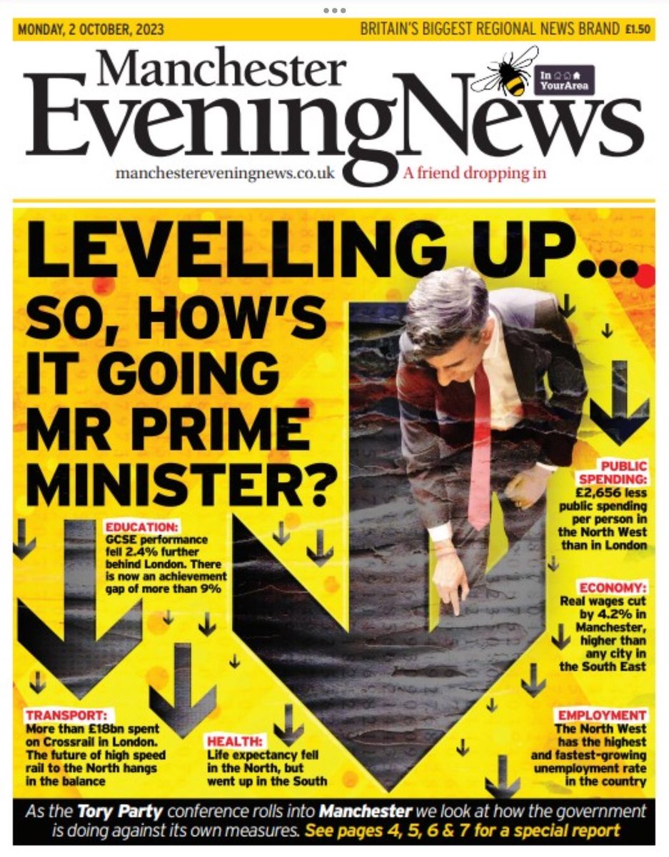 Warm welcome for Sunak from Manchester today!