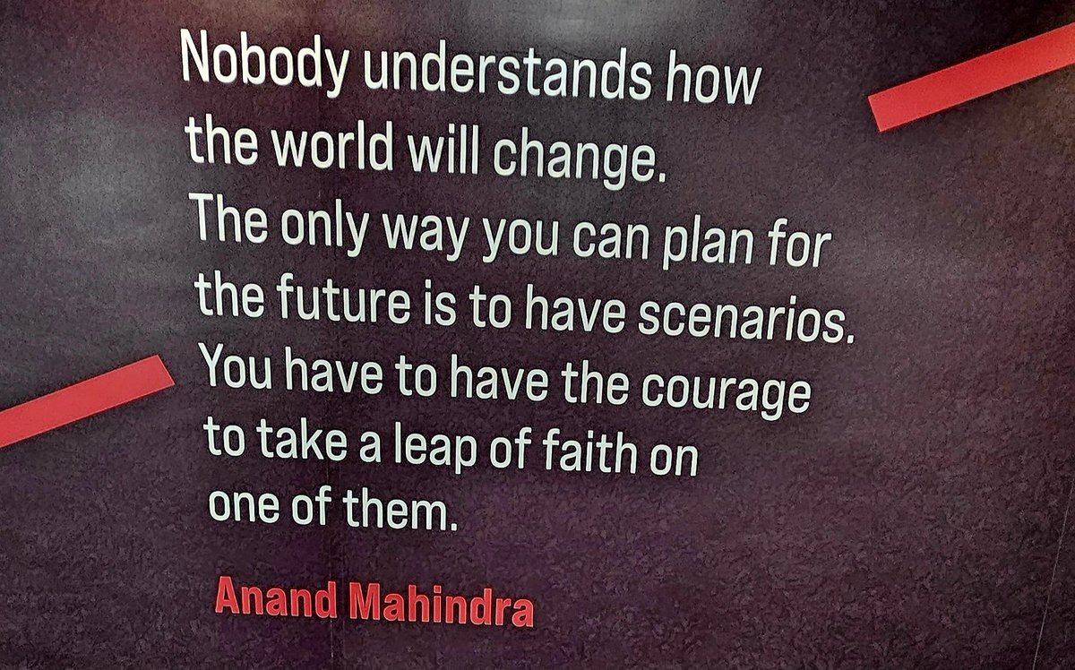 KNVaidy's tweet image. #MondayMusing

Apt on #FoundersDay @MahindraRise