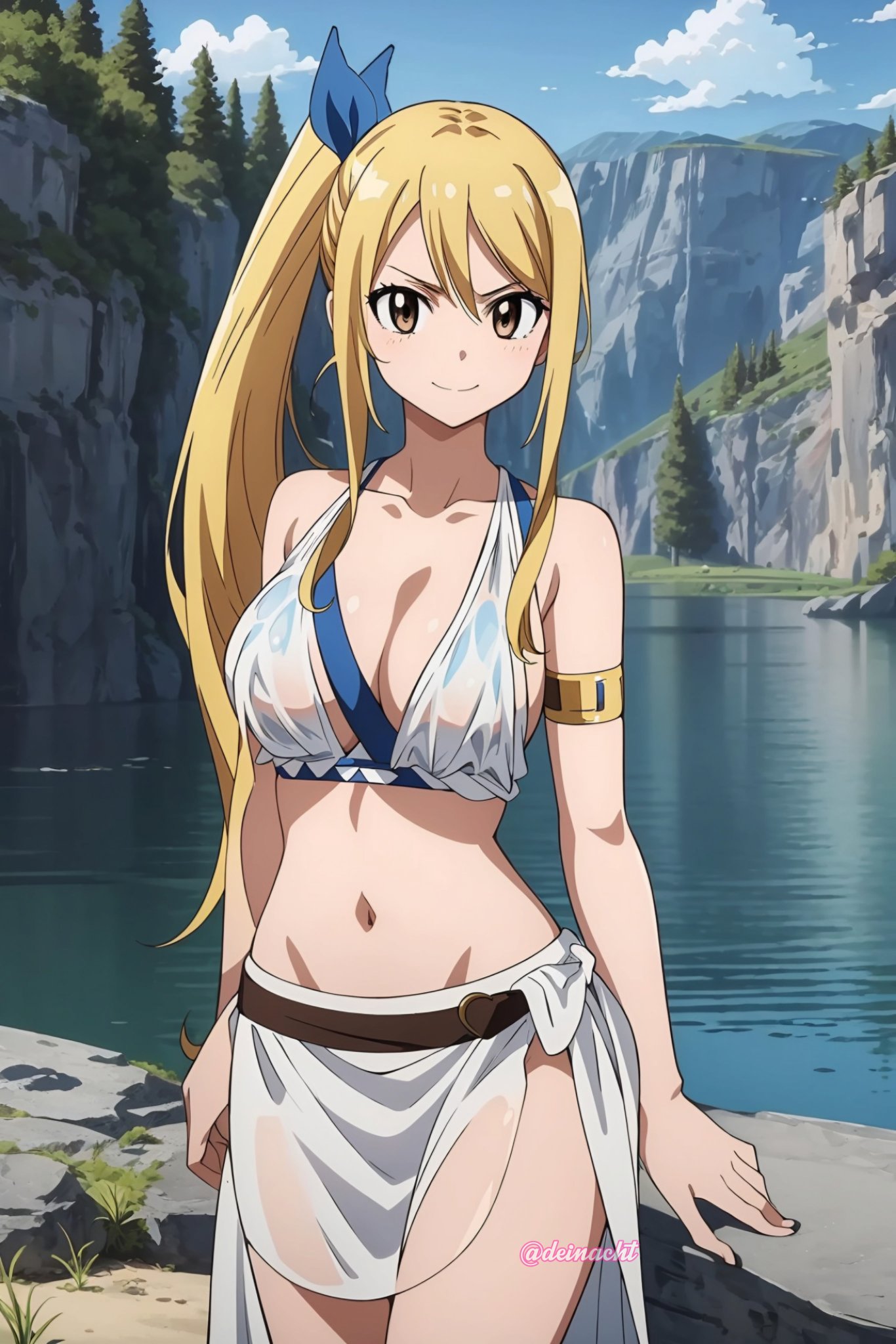 D e i on X: Lucy Heartfilia in Greek clothes Anime: Fairy Tail
