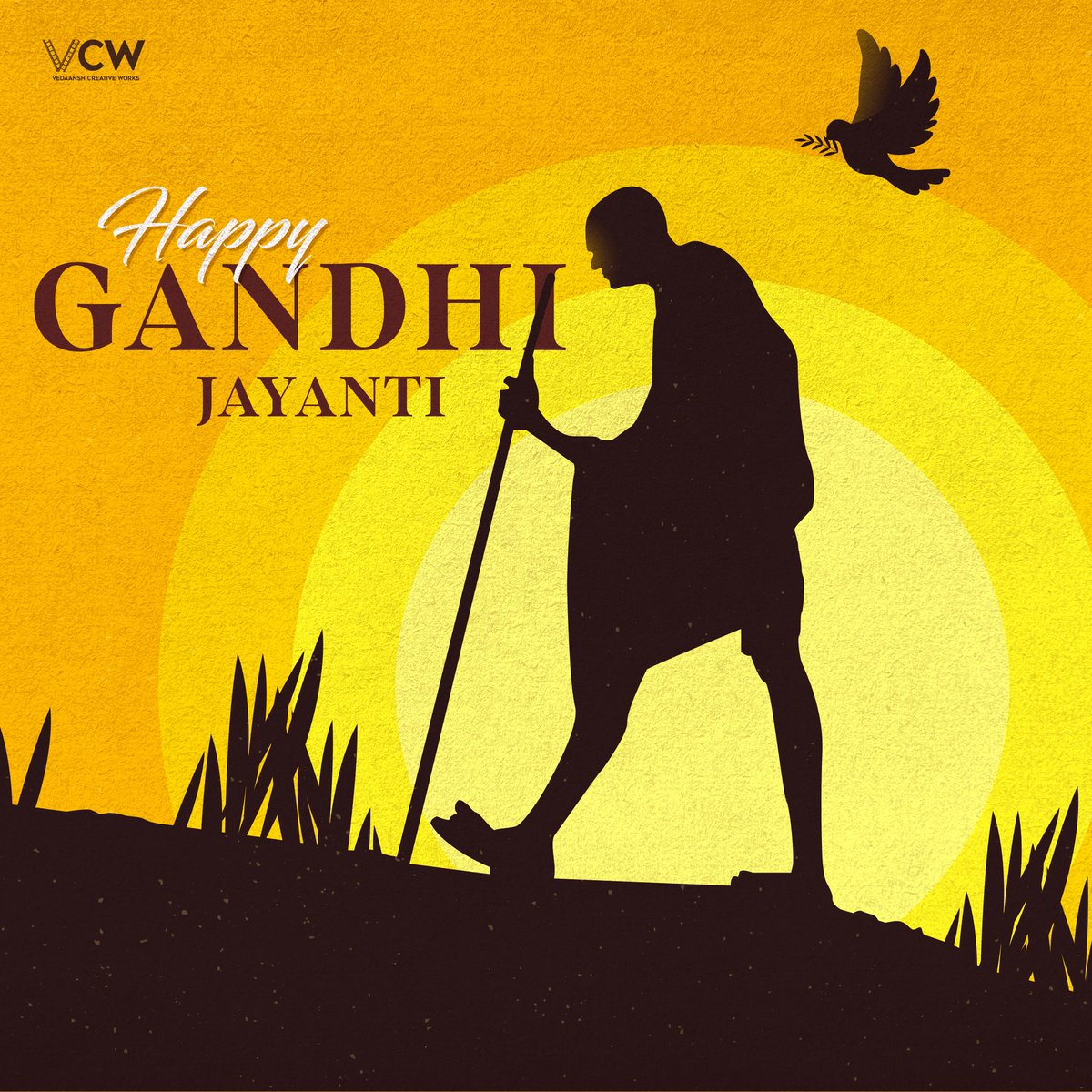 May the spirit of Gandhi guide our actions towards betterment and peace in the society 😇 Happy #GandhiJayanti ✨