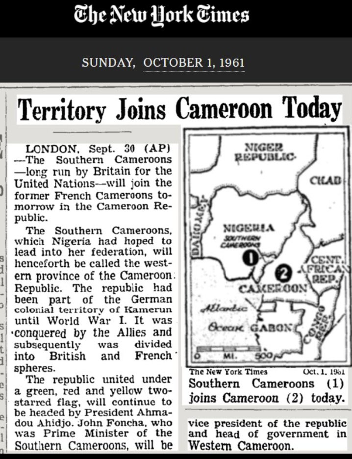 Stubborn historical facts that have refused to be suppressed. Every nation should be proud of its historical trajectory to better forge its avenir. But when a country start eroding certain aspects of its past that made it what it is today, it is doomed 
#ProudlyCameroonian