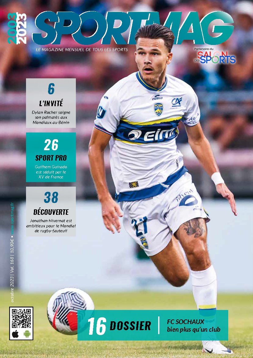 SPORTMAG (@sportmagfr) on Twitter photo Retrouvez le magazine SPORTMAG du mois d'octobre 😁
Au sommaire de ce numéro d'octobre 2023 : bit.ly/SPORTMAG-168
<a href="/dydy_rocher/">DylanRocher Officiel</a> <a href="/FCSM_officiel/">FC Sochaux-Montbéliard</a> <a href="/guilhem_guirado/">Guilhem Guirado</a> <a href="/MGEN_officiel/">MGEN</a> <a href="/ANESTAPS/">ANESTAPS</a> <a href="/Paris2024/">Paris 2024</a> Retrouvez le magazine SPORTMAG du mois d'octobre 😁
Au sommaire de ce numéro d'octobre 2023 : bit.ly/SPORTMAG-168
<a href="/dydy_rocher/">DylanRocher Officiel</a> <a href="/FCSM_officiel/">FC Sochaux-Montbéliard</a> <a href="/guilhem_guirado/">Guilhem Guirado</a> <a href="/MGEN_officiel/">MGEN</a> <a href="/ANESTAPS/">ANESTAPS</a> <a href="/Paris2024/">Paris 2024</a>