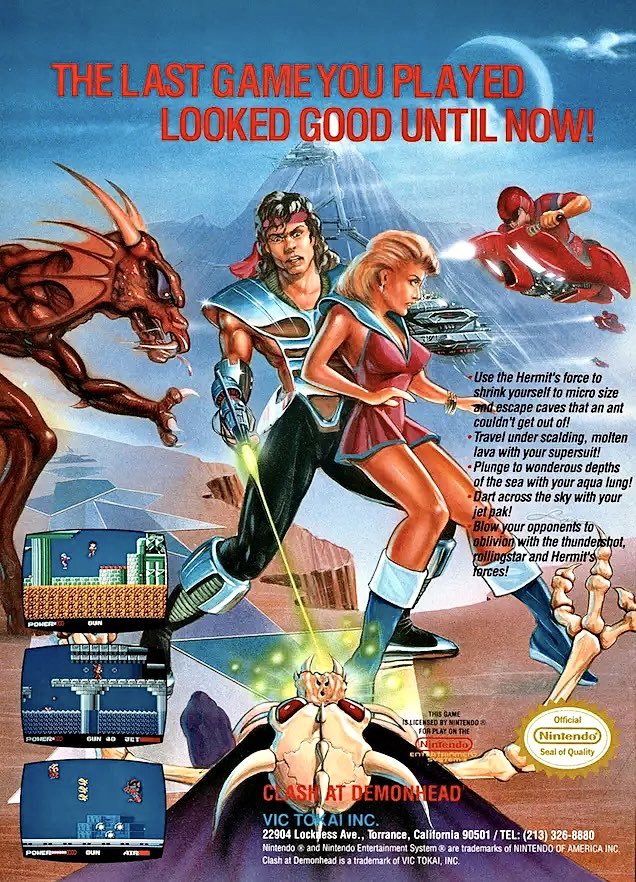 JoachimHesse's tweet image. „The last game you played looked good until now!“ (#ClashAtDemonhead, #VicTokai, 1990) #OldButGold