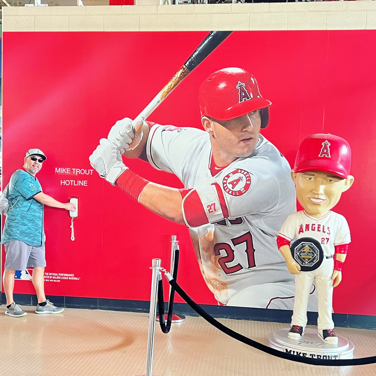 Final game of 2023 <a href="/Angels/">Los Angeles Angels</a> 
<a href="/MikeTrout/">Mike Trout</a> Thanks for taking my call 😂🤩😂 #miketrouthotline #angelsbaseball #bringon2024