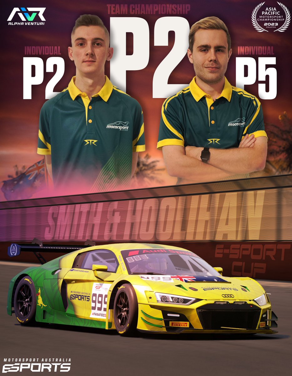/ / BRINGING HOME SILVER / /

After an excellent weekend at the Asia Pacific Motorsport Championship in Malaysia, <a href="/Sm1thy_333/">Zachary Smith</a> &amp; @RyanHooli representing Australia, finished P2 in the Teams Championship race!

In the individual drivers Final, Smithy claimed 2nd position with Hooli