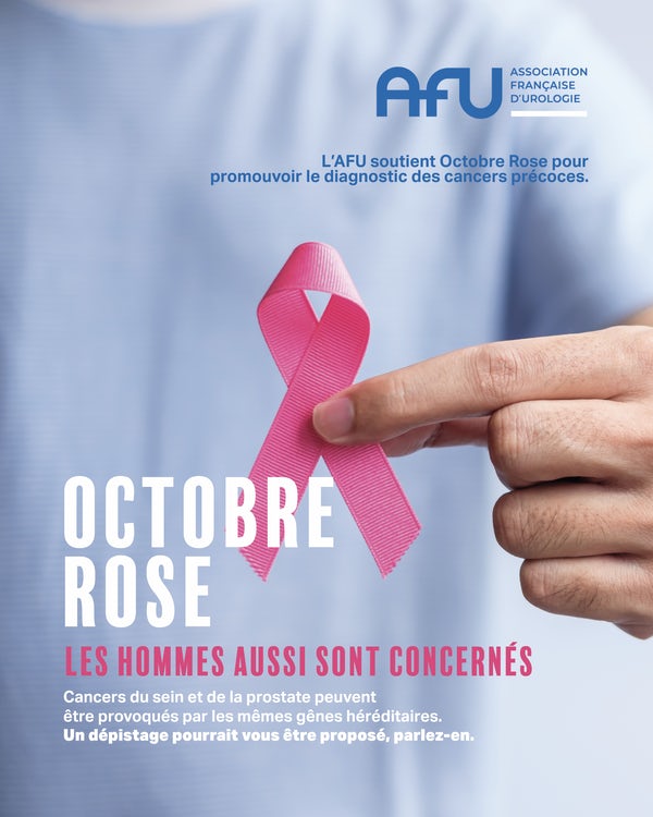 AFUrologie's tweet photo. Prostate, sein : les cancers aussi ont des liens de famille 👪 

Les cancers du sein dans la famille proche augmentent aussi le risque de cancer de la prostate. Profitons d'Octobre Rose pour continuer d'informer nos patients sur le lien entre ces pathologies.  🎀 #octobrerose https://t.co/uGbbS6UGek