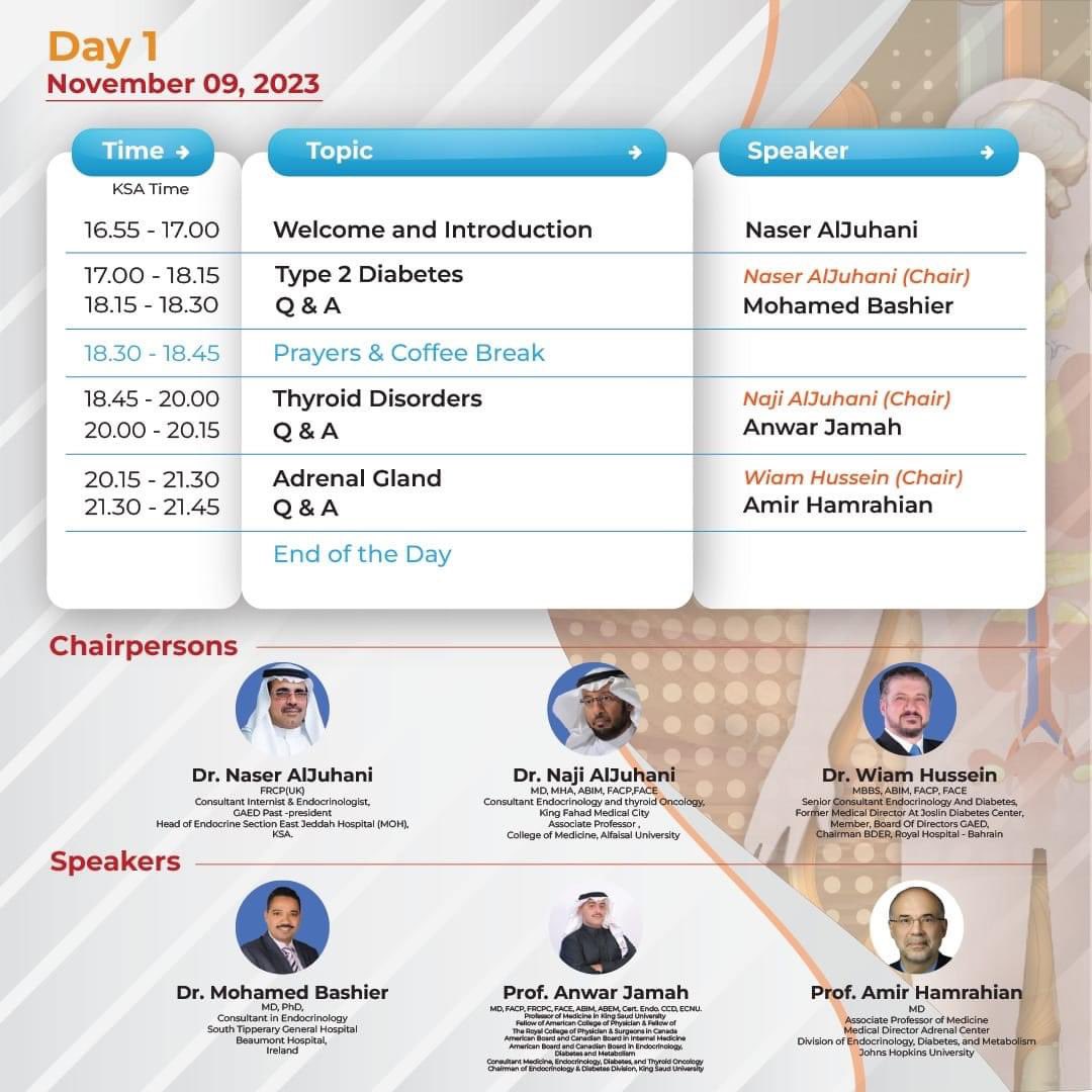 ALJUHANIDR's tweet image. احجز مكانك في،
الدورة الخليجية السابعة لمراجعة الغدد الصماء - الحدث الافتراضي
09 - 11 نوفمبر 2023

سجل الآن،

Book Your spot in the, 
7th Gulf Endocrine Review Course - Virtual Event
09 - 11th November 2023

Register Now,
zoom.us/webinar/regist…

GAED
#gaed  #thyroid #Endocrine