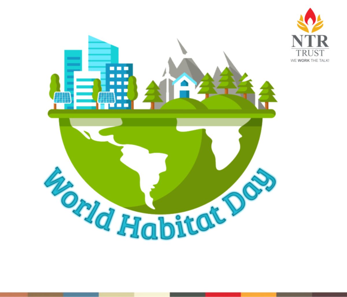 ntrtrust's tweet photo. Let's be the change, and join the global movement of protecting the environment on this World Habitat Day.
#NTRTrust #NTRMemorialTrust #habitat #WorldHabitatDay #globalenvironment #environment https://t.co/zUaVY6Q4yk