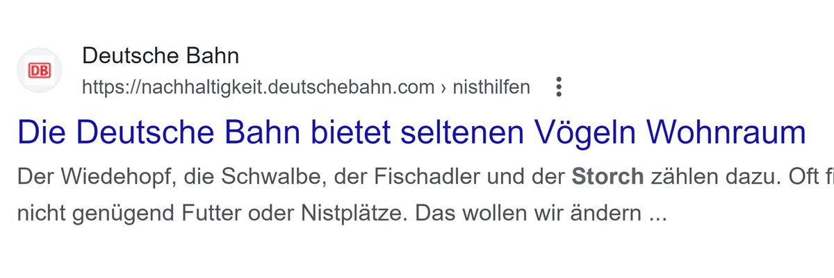 Neues zum Thema Deutsche Bahn (@DB_Presse) und #Storch. Es geht ja auch friedlich.... ;-)