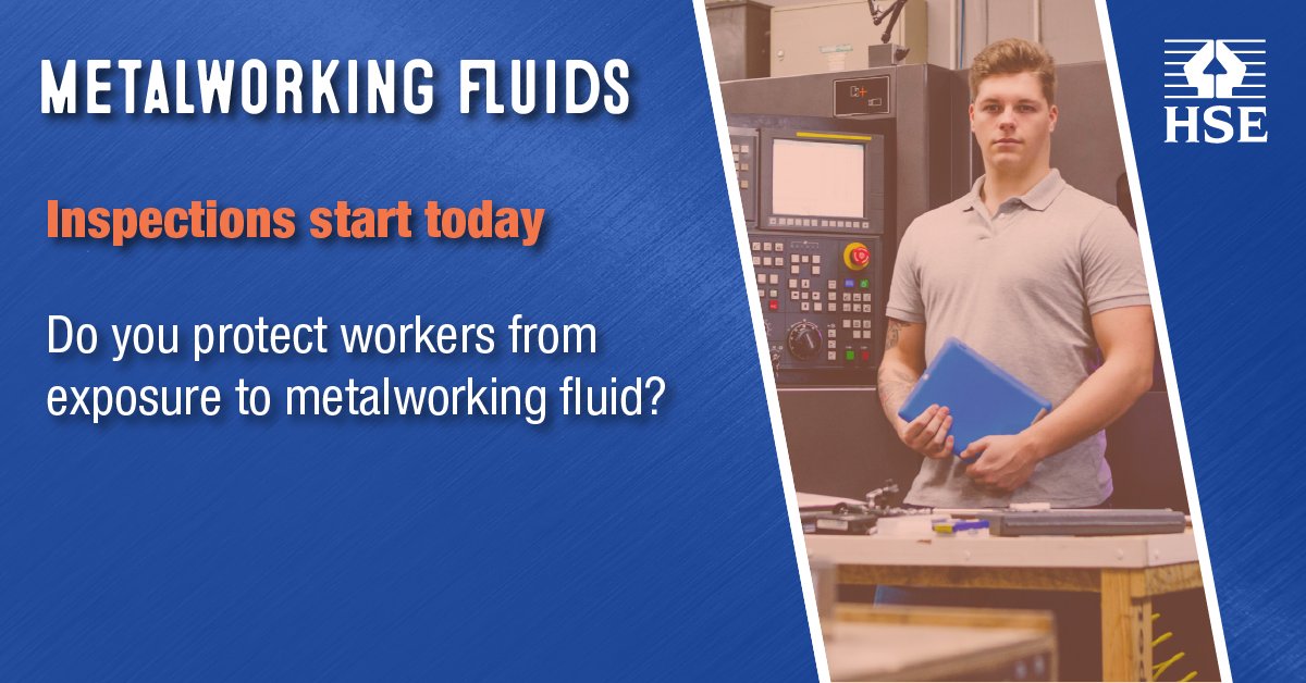H_S_E's tweet photo. If you use metalworking fluids or coolants in CNC machining processes, ensure that you have local exhaust ventilation in place, that fluid quality is checked regularly and that you provide regular health surveillance for machine operators. Find out more https://t.co/DAZdhSjLS7 https://t.co/mXl1TBuO1v