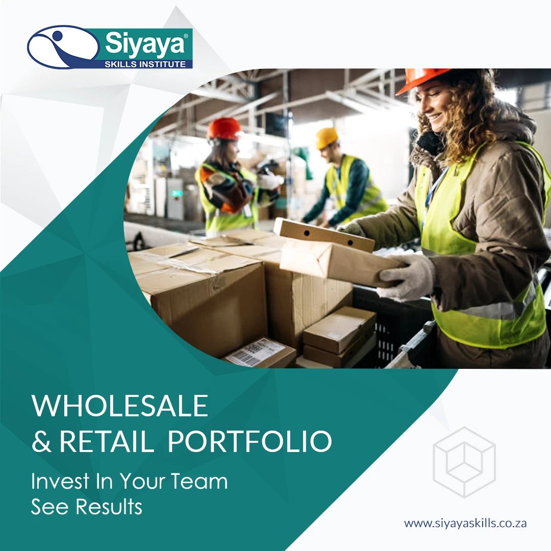 SiyayaSkills's tweet photo. Offer your employees the opportunity to grow, with an #accredited programme in #WholesaleAndRetail #Distribution, #Operations and #Management: https://t.co/GuamPiq5QC https://t.co/tG7SKAKCmB