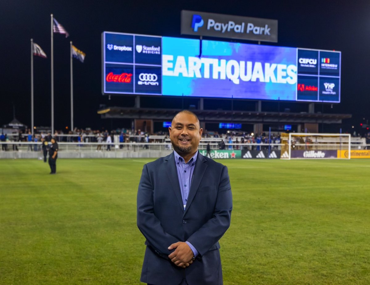 📢 I’m excited to share that I’ll be joining the two-time <a href="/MLS/">Major League Soccer</a> Cup champion <a href="/SJEarthquakes/">San Jose Earthquakes</a> as their new Director of Communications!

Thankful for the opportunity to be part of a club community with almost 50 years of history. Can't wait to meet you all soon!

#VamosSJ | #Quakes74