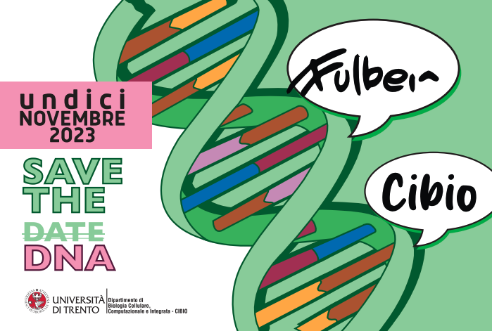 Save the (DATE) DNA! 11 November opening of the exhibition: The structure of DNA: the decoded code. CIBIO + FULBER ℹ️ webmagazine.unitn.it/node/118062/ 🏦 Polo Ferrari, Povo2 #exhibition #dna #70years