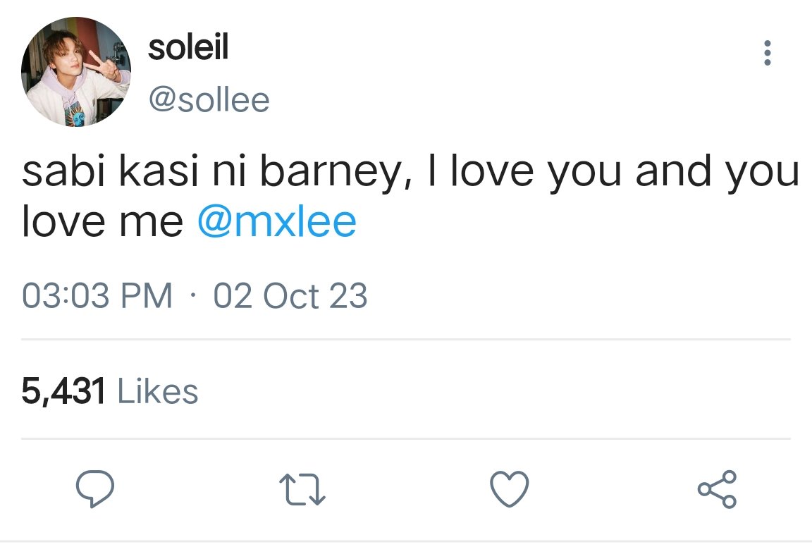 slvrcascade's tweet image. barney
#mahae au kung saan;
kasalanan daw ni barney kung bakit naniniwala si sol na mahal rin siya ng crush niyang si engineer max, ang instructor niya sa math.