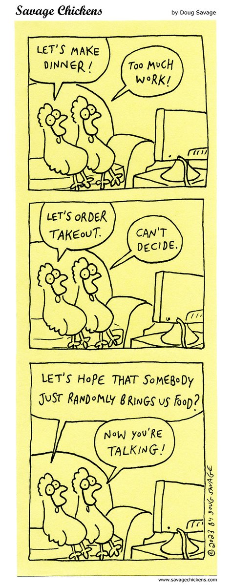 savagechickens's tweet photo. Meal Planning. https://t.co/ZUzenhCMjC https://t.co/xFXZ99tSmL