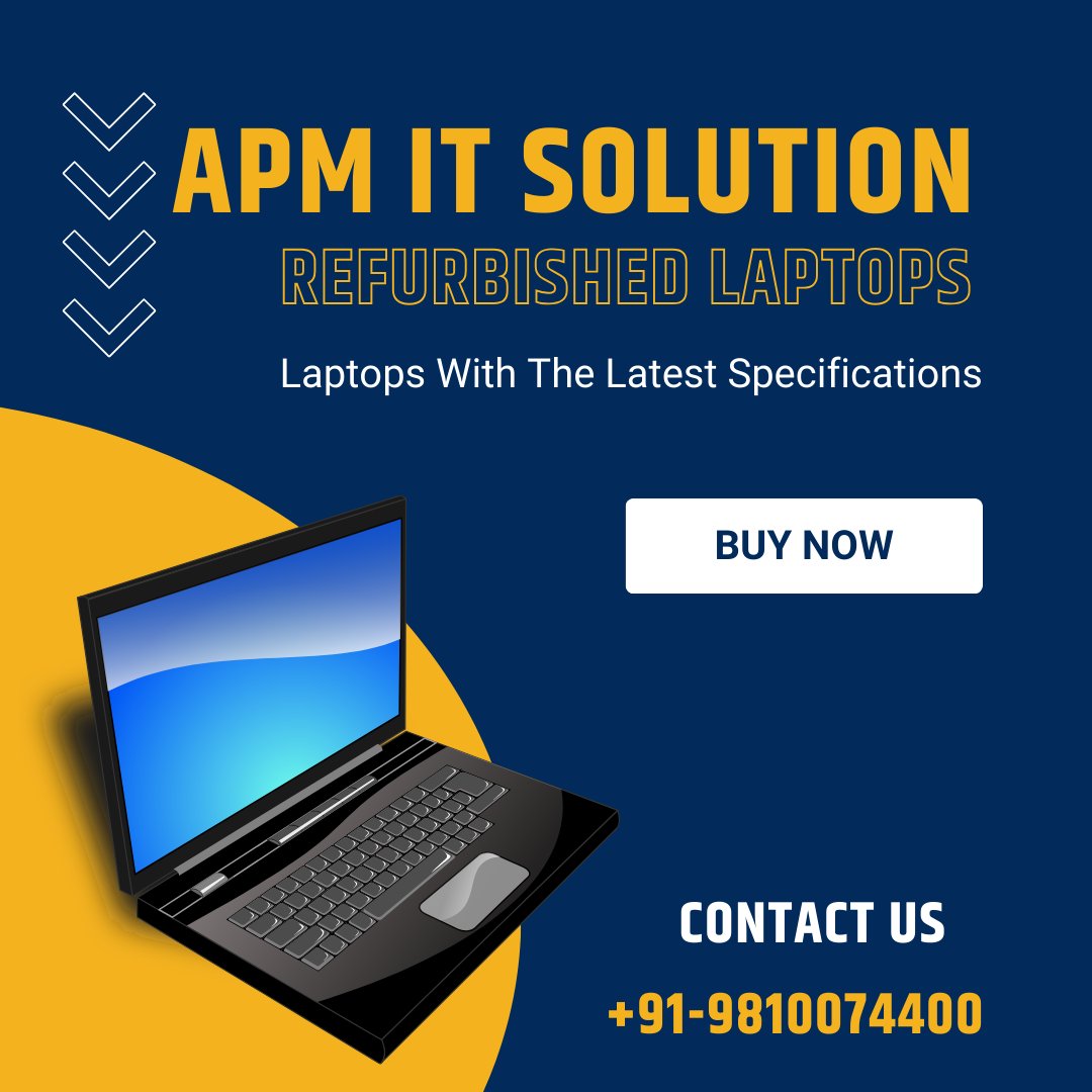 Upgrade your tech game without breaking the bank! 🚀 Explore our premium selection of refurbished laptops at APM IT Solutions. 
Contact Us: +91-9810074400
.
#apmitsolutions #refurbishedlaptops #TechUpgrade #BudgetFriendlyTech #EcoFriendly #QualityMatters #SavingsEveryday