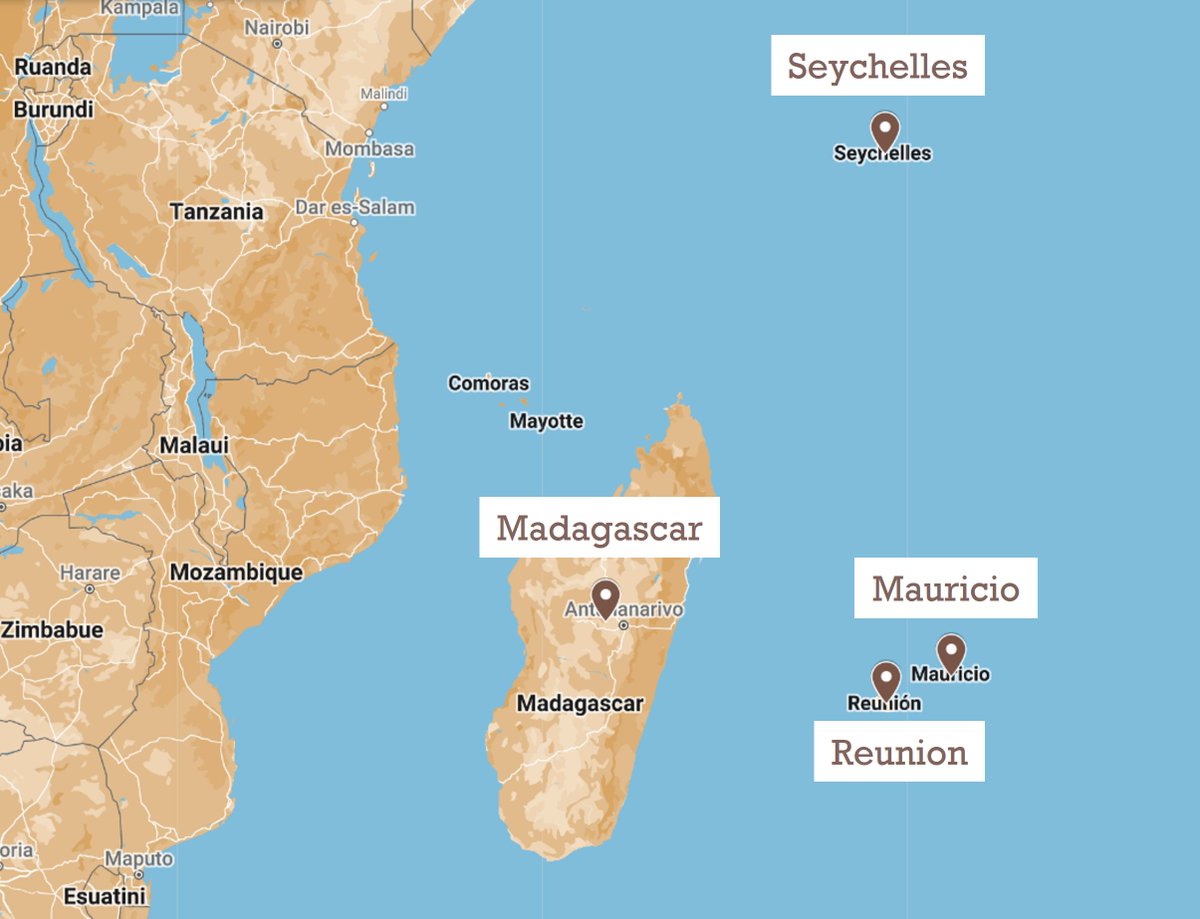 MiMundoTravel2's tweet photo. Para situaros sobre donde está #Mauricio (en la costa este de Africa bañado por el Indico) y cuales son sus sitios más relevantes. https://t.co/VUbESUOJrA