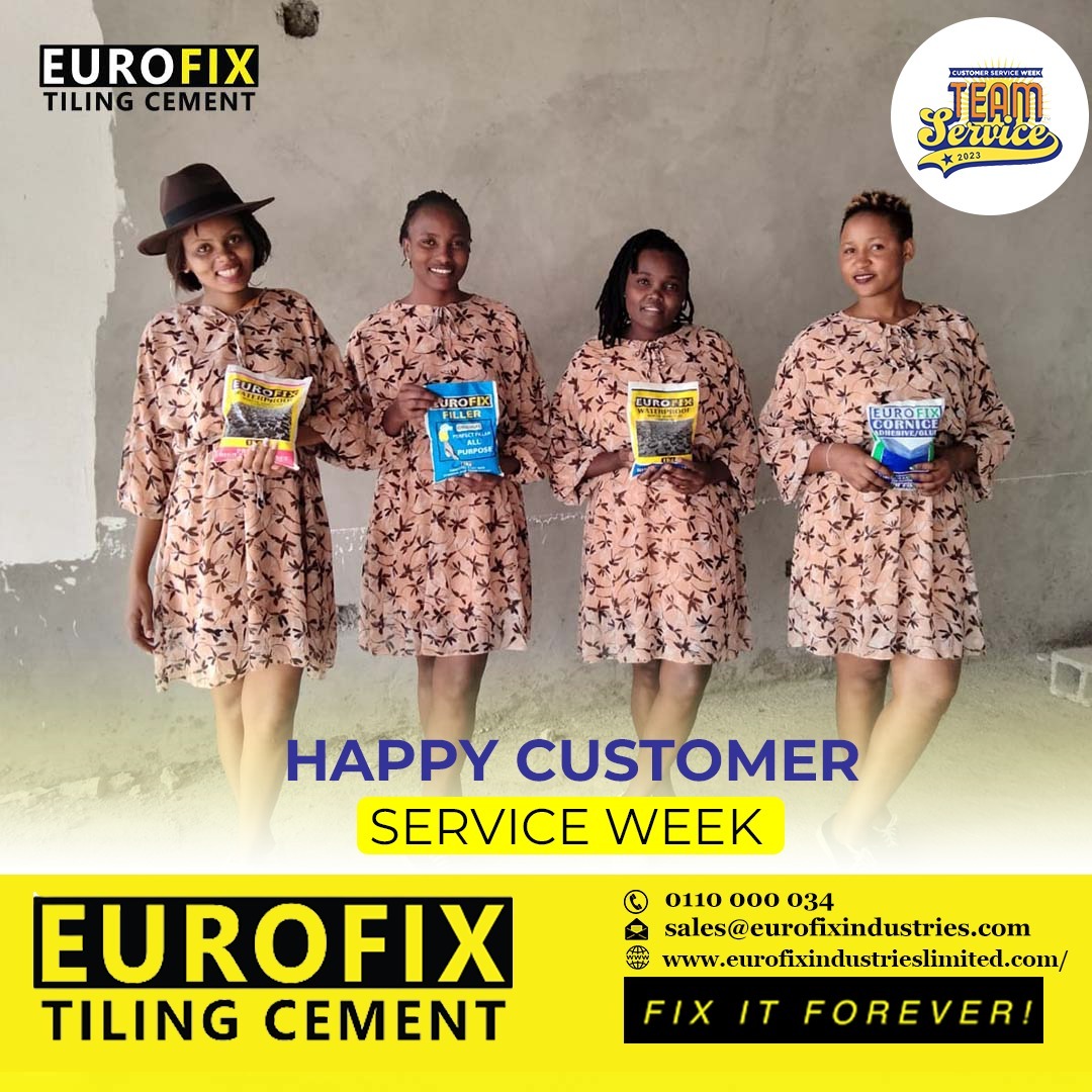 EurofixLtd's tweet photo. Customer service is not a department; it's an attitude. Ours is the best! Happy customer service week! 

#customerserviceweek #teamservice #eurofixindustries #fixitforever #explorepage https://t.co/D9v9U5AFUr