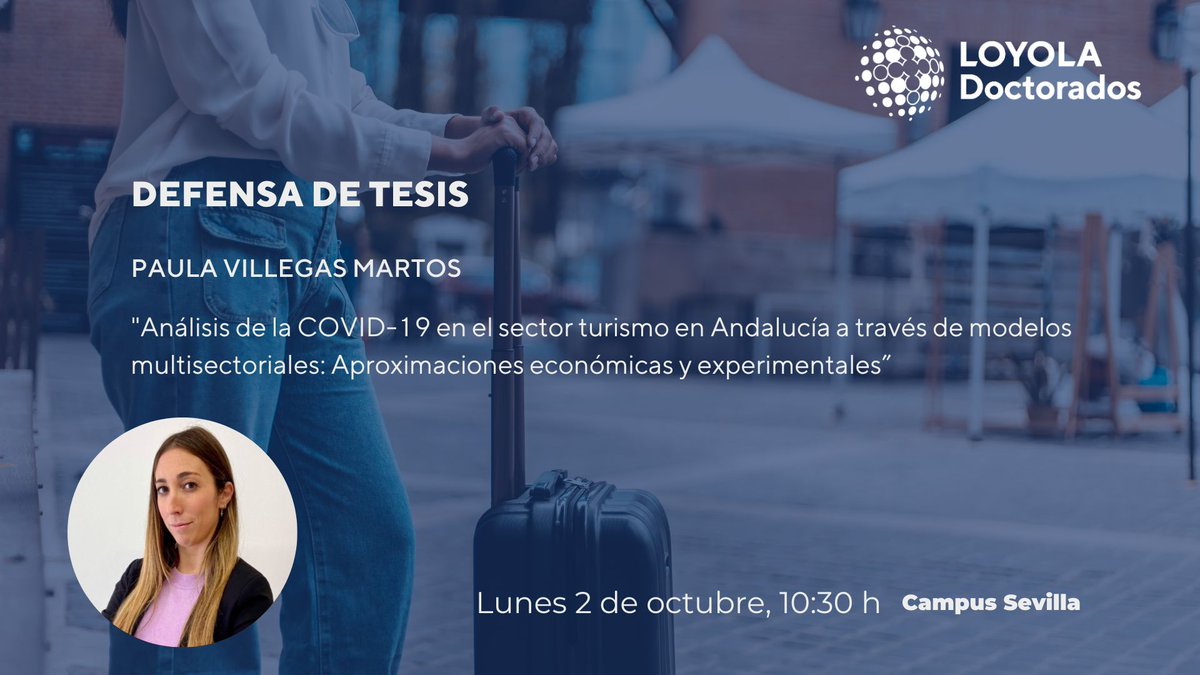 Loyola Investigación (@loyolaresearch) on Twitter photo En unos momentos celebramos en @loyolaAnd
la defensa de tesis de la doctoranda Paula Villegas
<a href="/PaulaVillegasM_/">Paula Villegas</a>
Un trabajo con distintos objetivos en torno al turismo como sector clave en la economía andaluza ℹ️eventos.uloyola.es/event_detail/1… En unos momentos celebramos en @loyolaAnd
la defensa de tesis de la doctoranda Paula Villegas
<a href="/PaulaVillegasM_/">Paula Villegas</a>
Un trabajo con distintos objetivos en torno al turismo como sector clave en la economía andaluza ℹ️eventos.uloyola.es/event_detail/1…