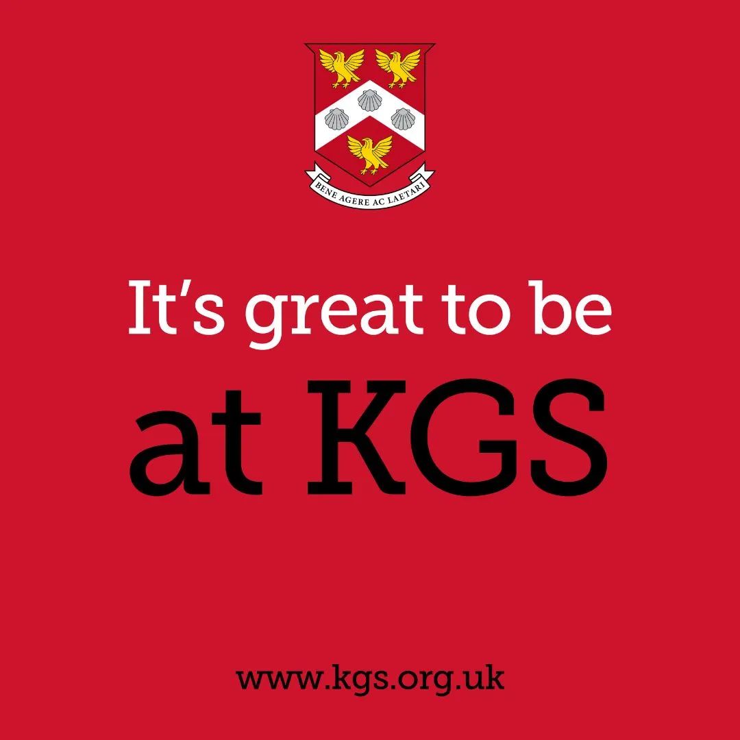 There is only one week to go until our 11+ &amp; 16+ registration DEADLINE! 
Don’t miss it and apply now: buff.ly/44BZ4qp 

#GreatToBeAtKGS #ThisIsKGS @KGSheadmaster