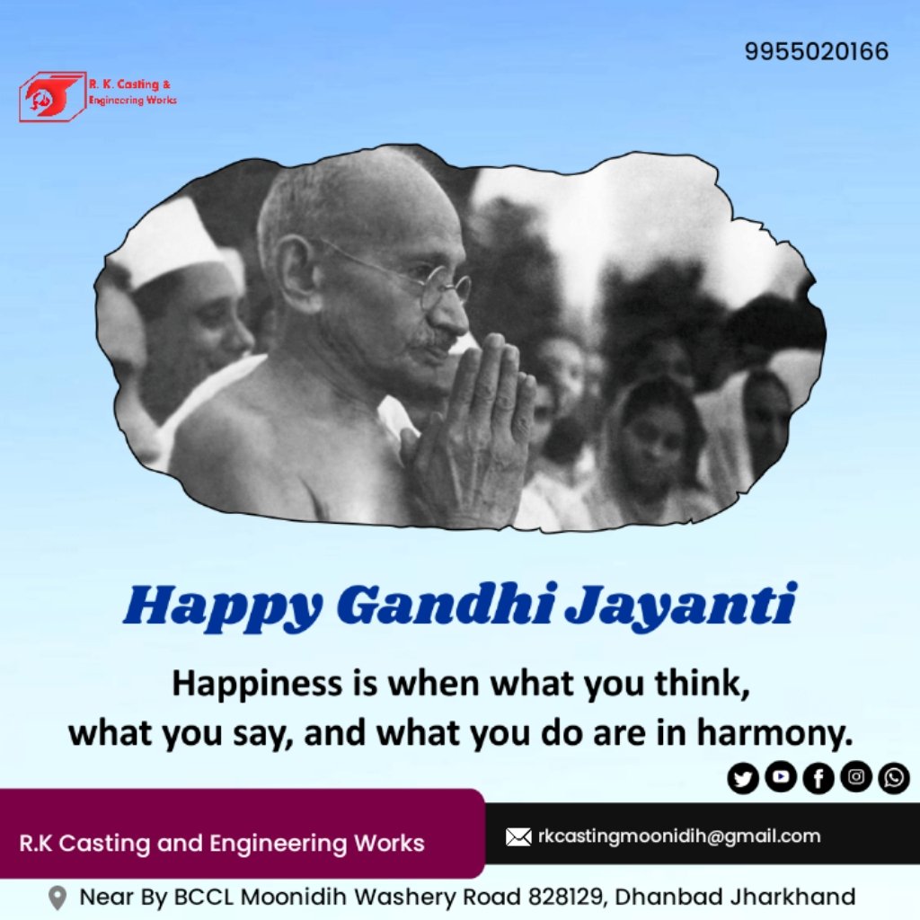 Gandhi Jayanti is a reminder that even the smallest actions can bring about great change. Let’s follow the path of truth and compassion. Happy Gandhi Jayanti! 🙏✨

#gandhijayanti #gandhi #anniversary #mahatmagandhi #quoteoftheday #2ndoctober #chefkunal #happygandhijayanti