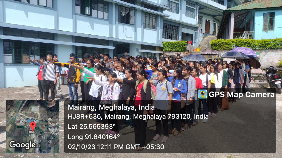 TSMCMairang's tweet photo. #SwachhBharat   #GarbageFreeIndia   #SHS2023
@SwachhBharatGov, @swachhbharat, @PMOIndia

Tirot Sing Memorial College, Mairang
Swachhta Hi Seva 2nd October 2023. https://t.co/3PeZUo0qbw