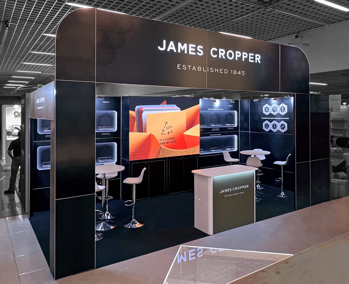 LoveExpoUK's tweet photo. It's showtime at LuxePack Monaco, the premier trade show for creative packaging. Head over to stand DB09 to meet the award winning James Cropper team. The world’s most distinctive, technically advanced #fibre products #paper #carbonfibre #nonwoven #LuxePack #COLOURFORM https://t.co/GVNXWc9mhu