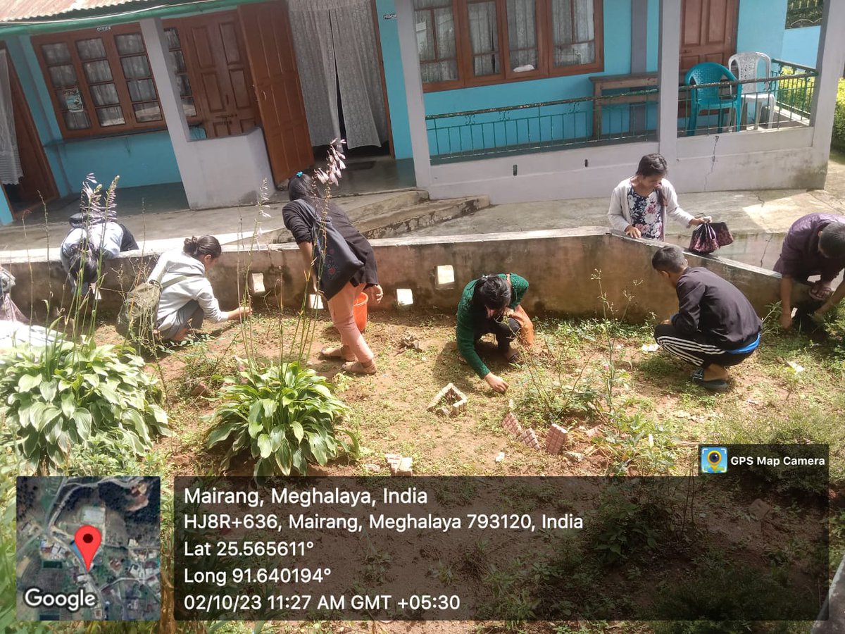 TSMCMairang's tweet photo. #SwachhBharat   #GarbageFreeIndia   #SHS2023
@SwachhBharatGov, @swachhbharat, @PMOIndia

Tirot Sing Memorial College, Mairang
Swachhta Hi Seva 2nd October 2023. https://t.co/3PeZUo0qbw