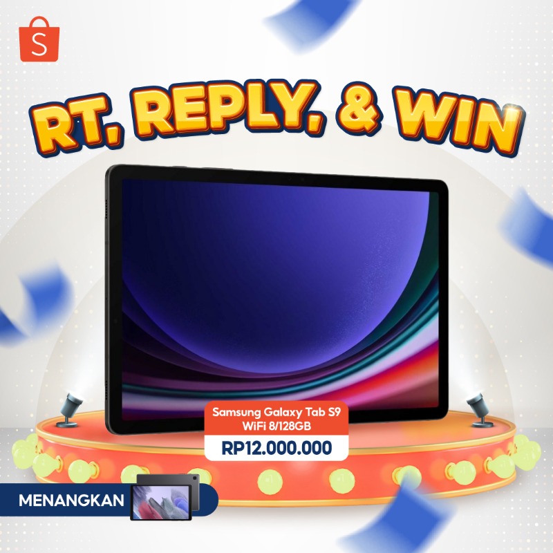 ShopeeID's tweet photo. ✨ GIVEAWAY SAMSUNG TAB✨

Hari ini mimin mau GIVEAWAY SAMSUNG GALAXY TAB A7 Lite nih!
Caranya:

- FOLLOW @ShopeeID 
- RT &amp; LIKE tweet ini
- KLIK banner di bawah
- REPLY alasan kenapa kamu mau dapetin Samsung Galaxy Tab ini?

GOOD LUCK 💗