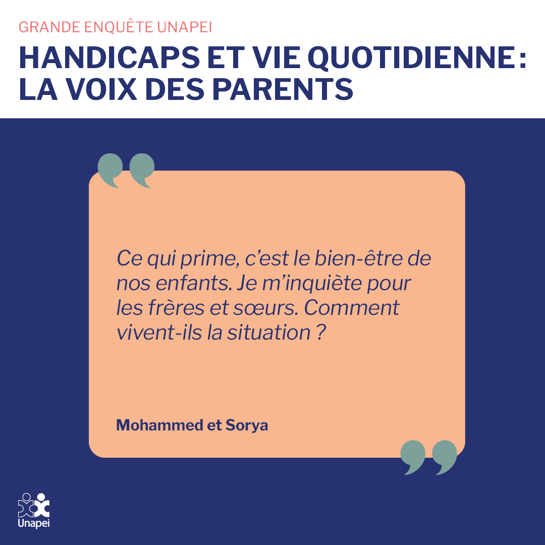 Unapei_infos's tweet photo. 1 - 🔵 L’#Unapei a lancé une grande #enquête auprès des parents pour mesurer l’impactde la situation de #handicap de leursprochessur leur vie quotidienne. Près de 4 000 personnes y ont contribuéentre janvier et avril 2023 :  Les résultats sont sans appel 👇 https://t.co/ODspWUdgsj
