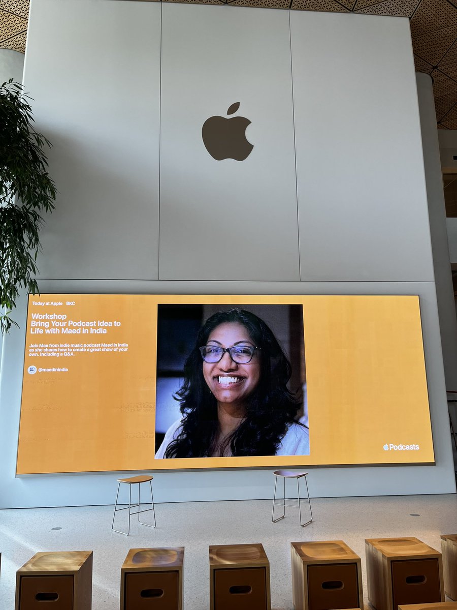 It’s D Day! Or should I say P Day? Come one, come all to my podcast workshop this evening at 7:30pm at the Apple Store in BKC! It’s free and you can register here apple.co/maed-in-india