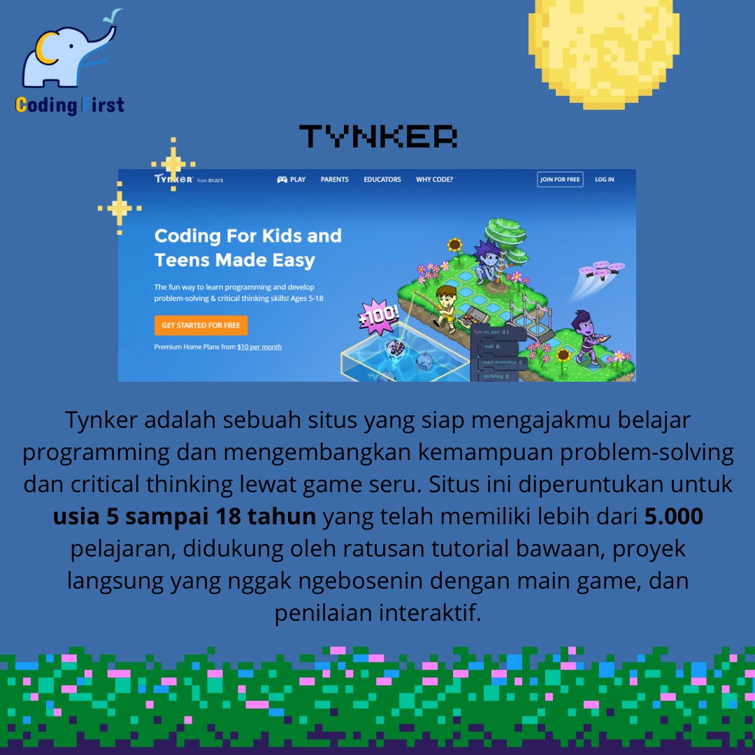 codingfirst_id's tweet image. Hi teman Fico! Berikut ini rekomendasi game yang dapat membantu melatih skill anak✨
Apakah kamu tertarik bermain games yang seperti Fico sebutkan?
#coding #codingfirstpurwokerto #codingforkids #kursuscodinganak #lescoding #pendidikan #gameanak #rekomendasigameanak #codinglife