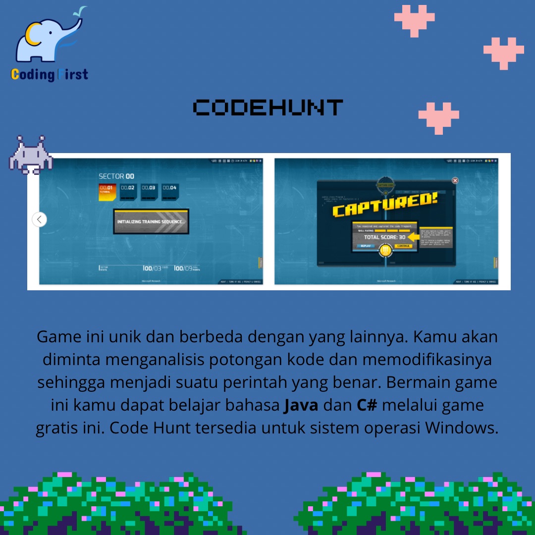 codingfirst_id's tweet image. Hi teman Fico! Berikut ini rekomendasi game yang dapat membantu melatih skill anak✨
Apakah kamu tertarik bermain games yang seperti Fico sebutkan?
#coding #codingfirstpurwokerto #codingforkids #kursuscodinganak #lescoding #pendidikan #gameanak #rekomendasigameanak #codinglife
