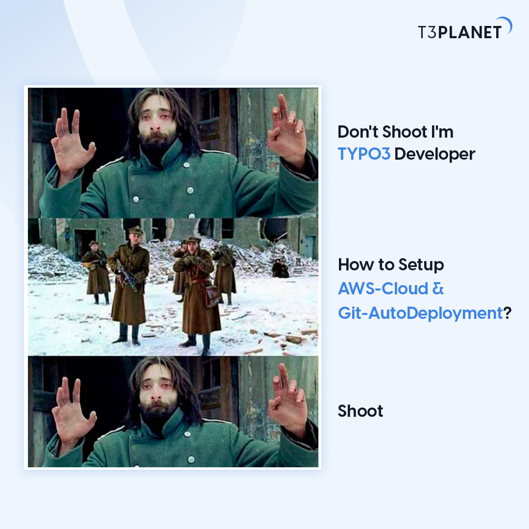 t3planet's tweet photo. Monday feels like avoiding AWS/Git deployments -can we just rewind to Sunday? 😂😄 

#TYPO3 #TYPO3meme #Meme #Memes #memesdaily #Aws #Cloud #Developermemes  #TYPO3Developer https://t.co/H71Qa9sb6O